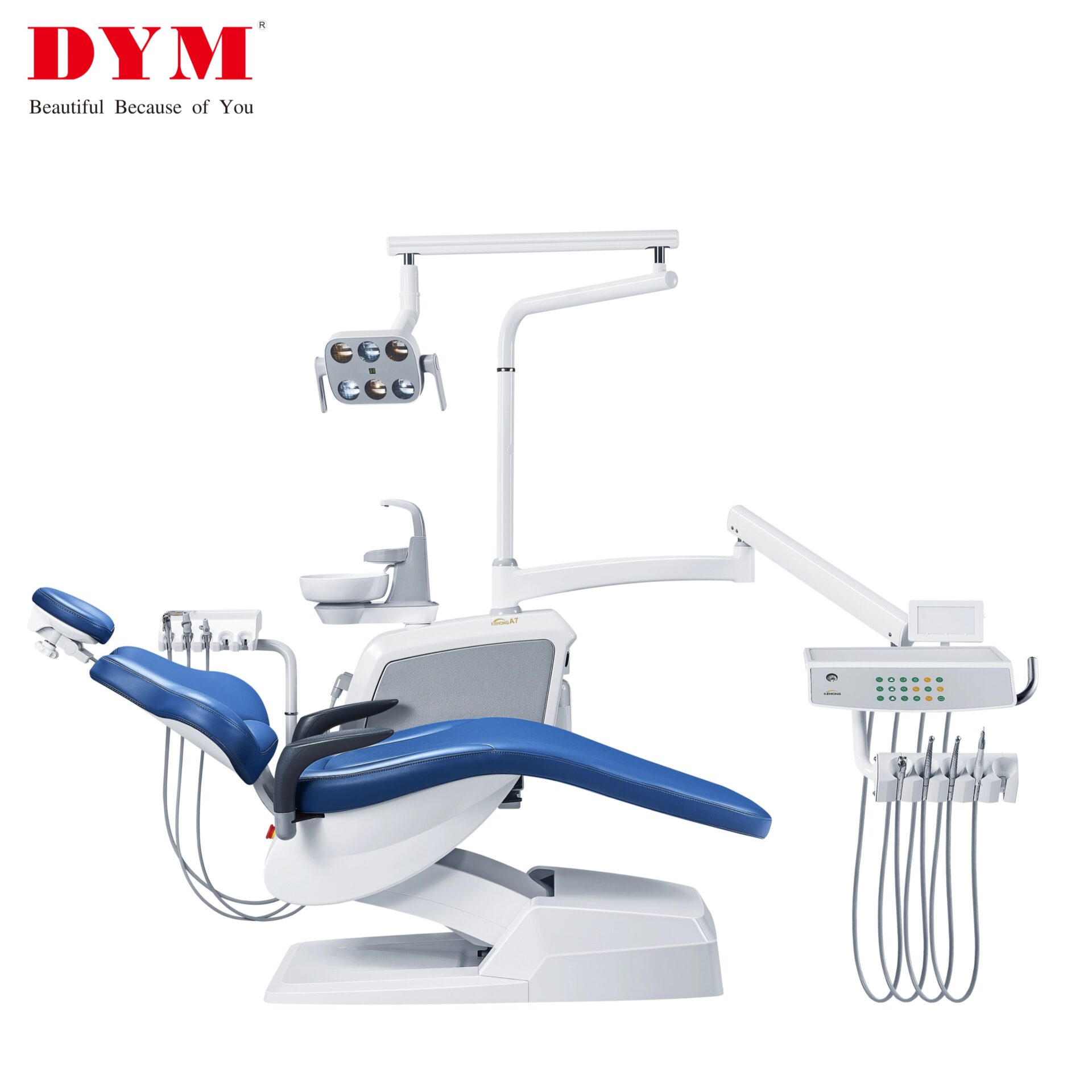popular white yellow led light automatically sensor water supply dental chair