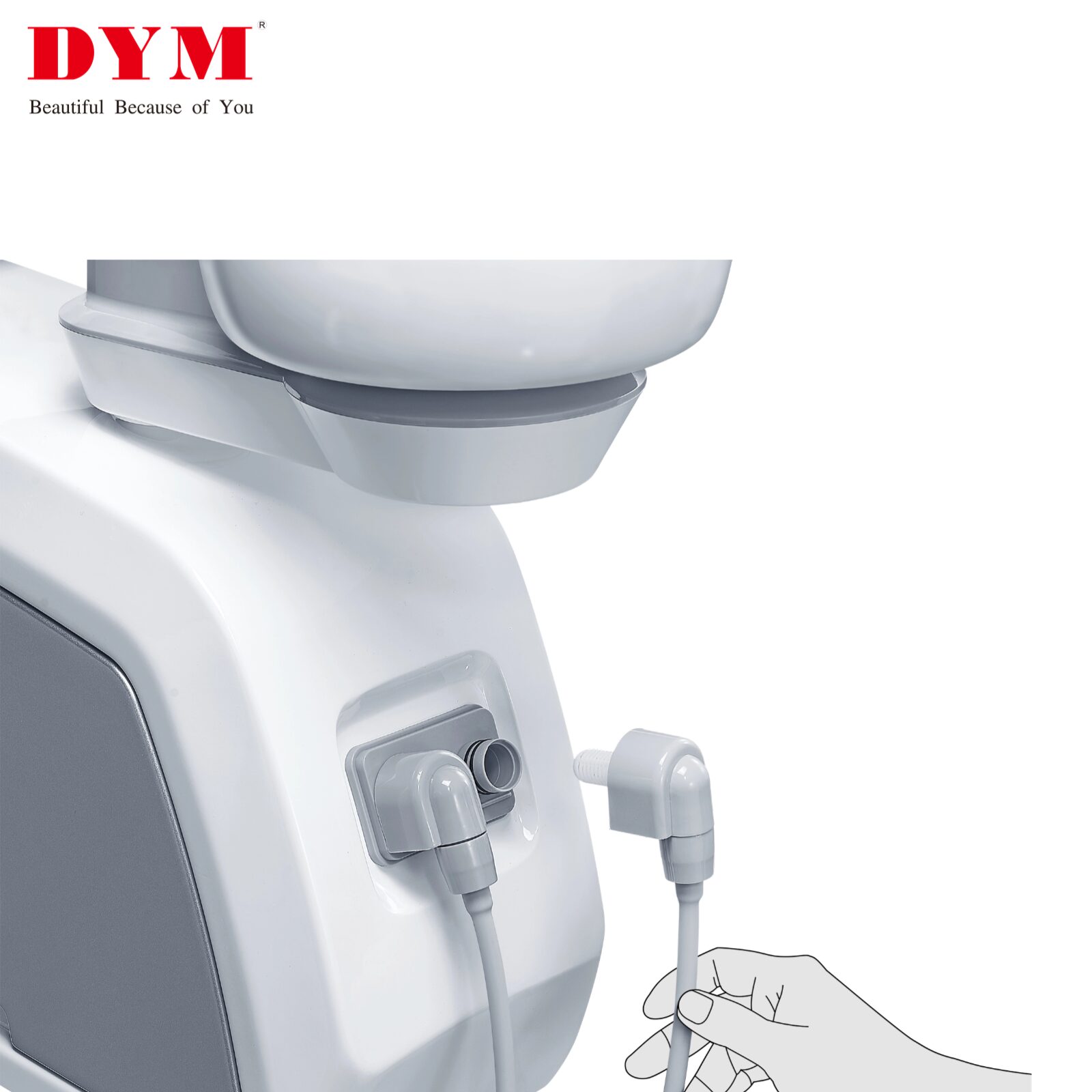 popular white yellow led light automatically sensor water supply dental chair