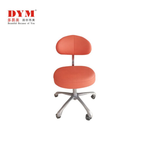 Rotating metal base dental assistant chair