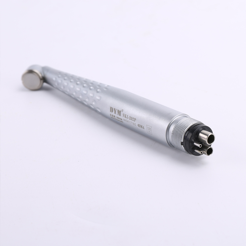 45 degree non-slip pattern push button cartridge handpiece turbine