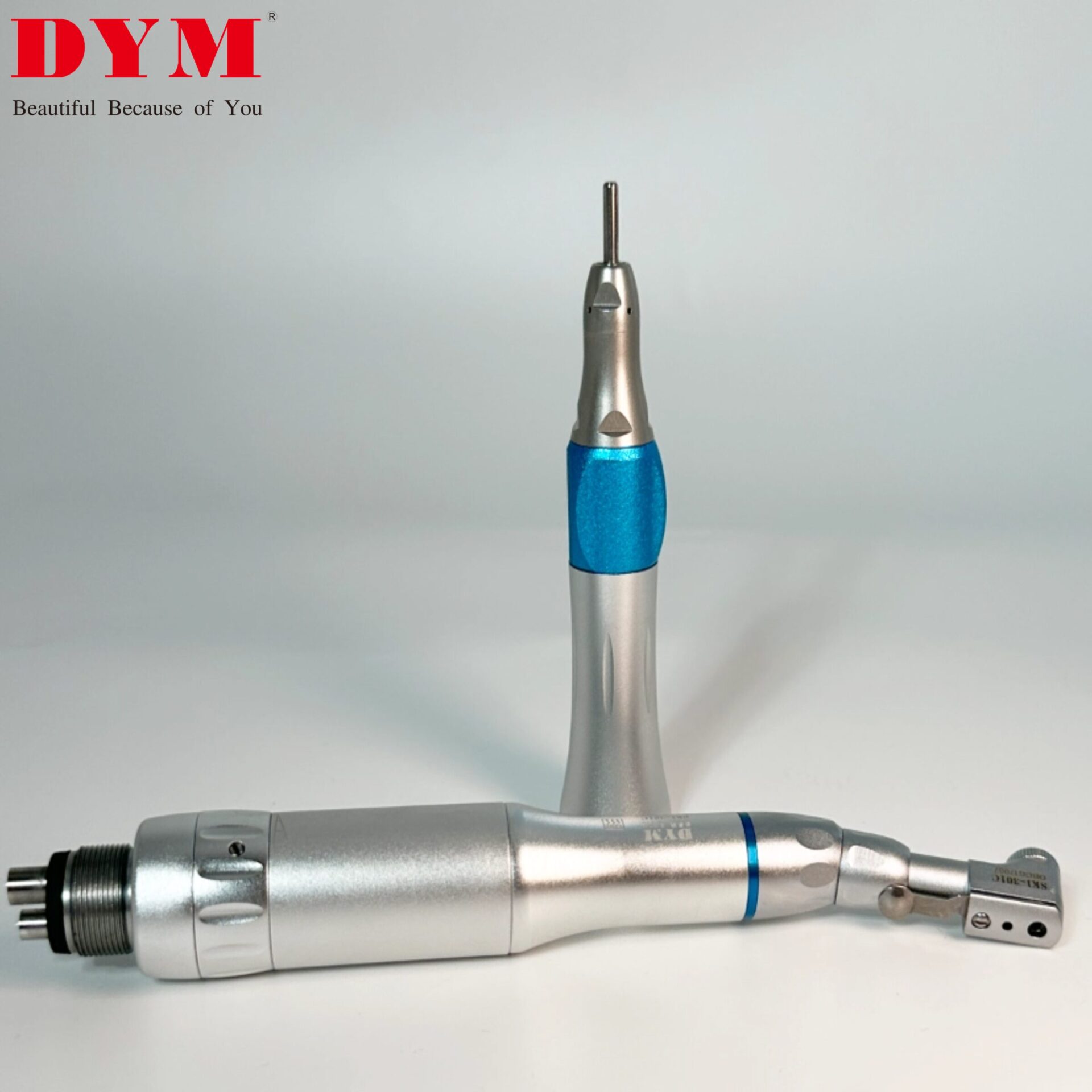 key type contra angle straight dental low speed handpiece
