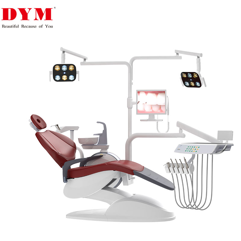 luxury 9 positions memory double oral lamps dental chair for implant
