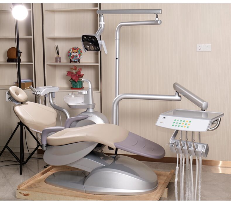high end adjustable silver spray painting dental hospital dental unit