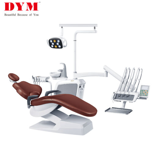 luxury dental chair with top mounted instrument tray