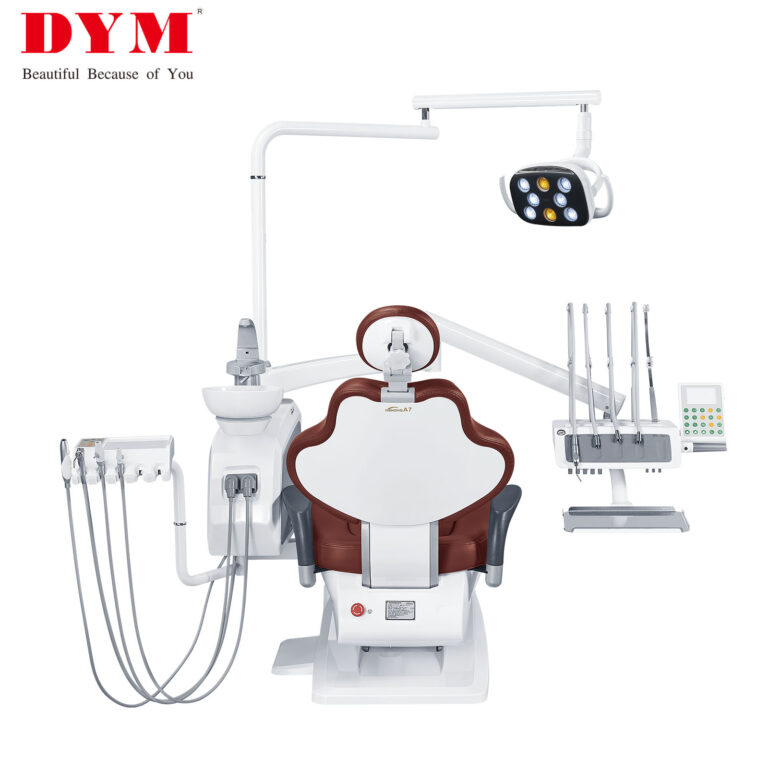 luxury dental chair with top mounted instrument tray